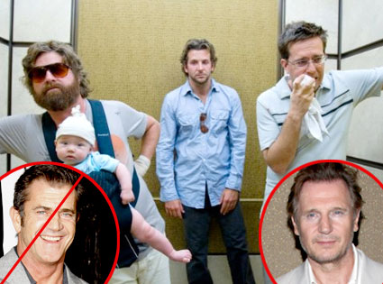 Hangover, Mel Gibson, Liam Neeson Hangover, Mel Gibson, Liam Neeson